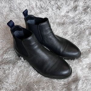 Vince Camuto black leather dress boots chelsea boots